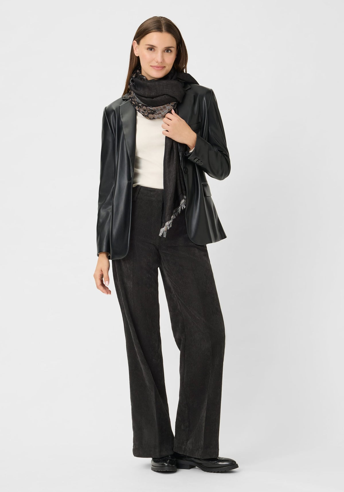 Anna Fit Wide Leg Cord Trouser