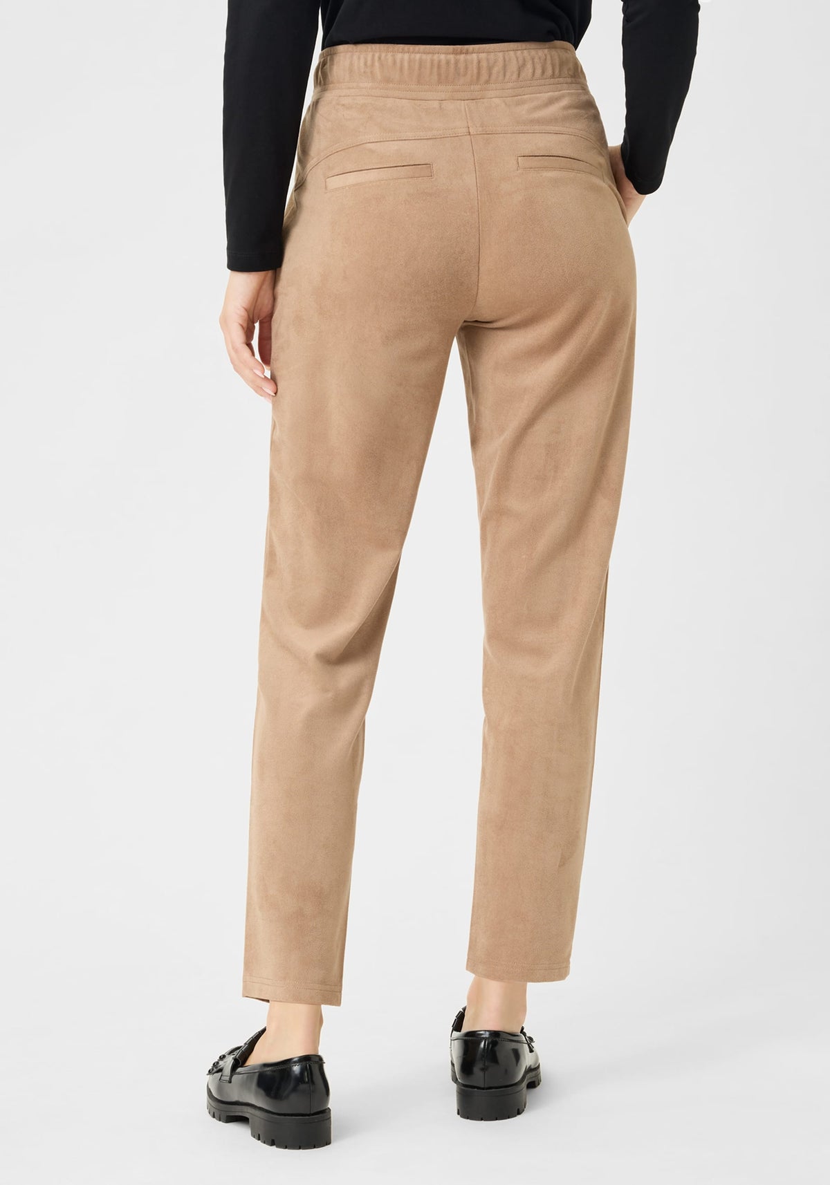 Lisa Fit Straight Leg Faux Suede Pant