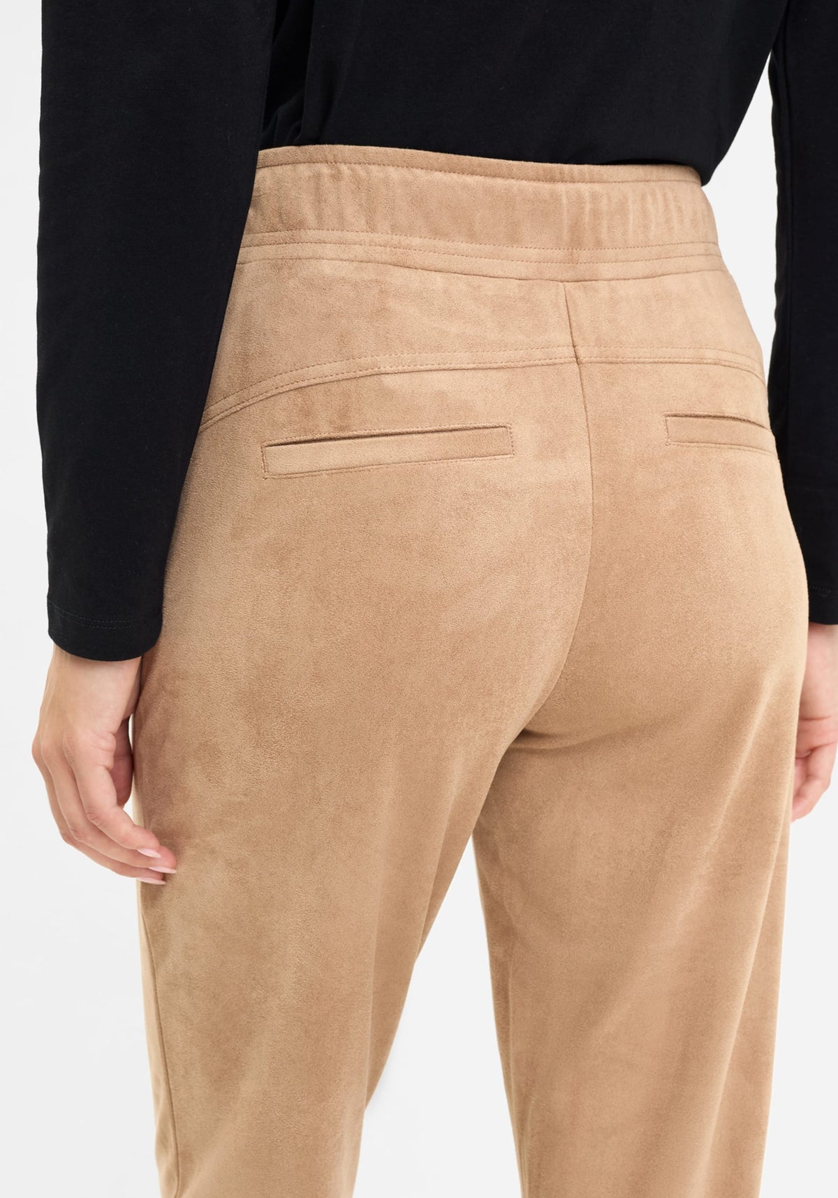 Lisa Fit Straight Leg Faux Suede Pant