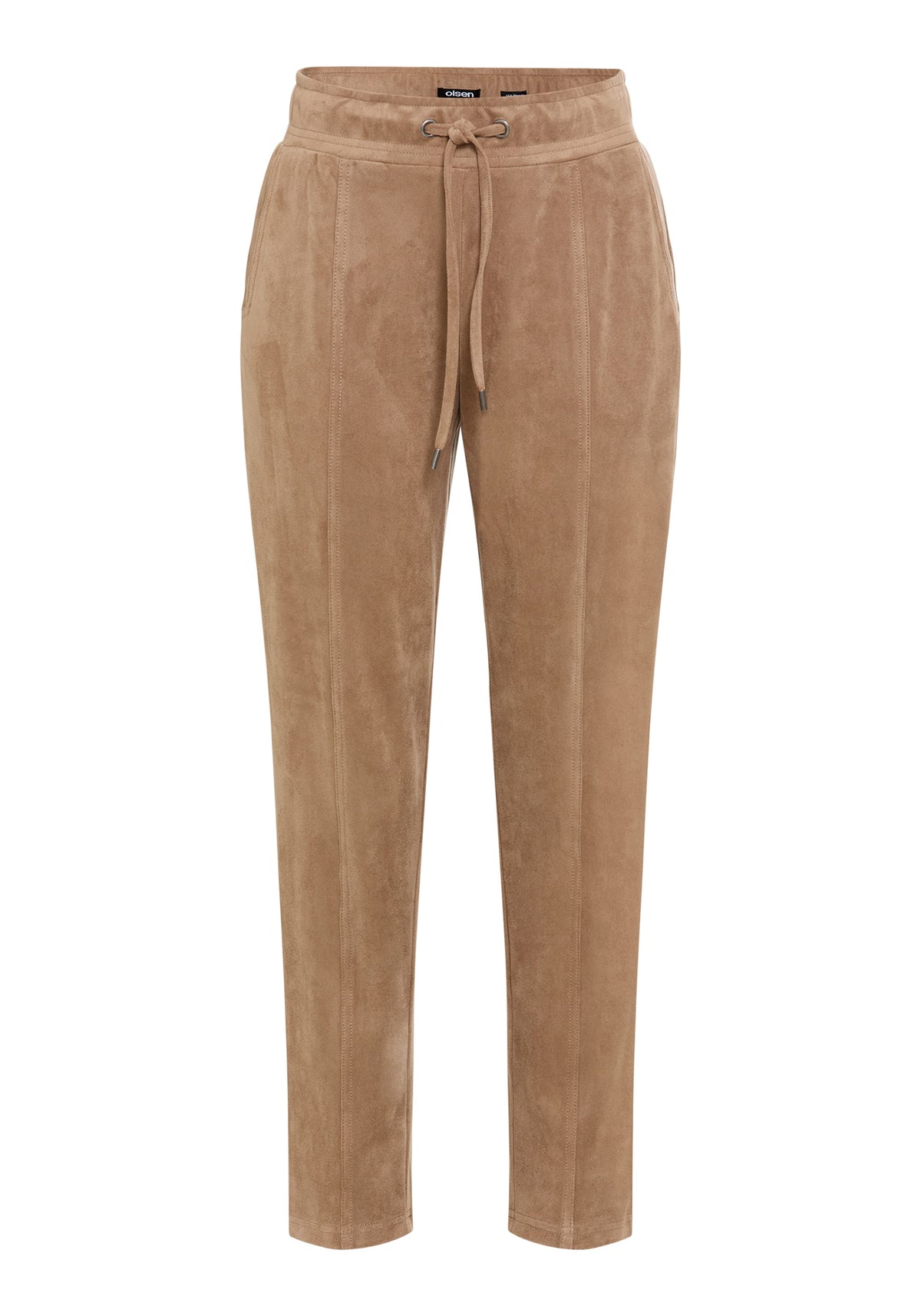 Lisa Fit Straight Leg Faux Suede Pant