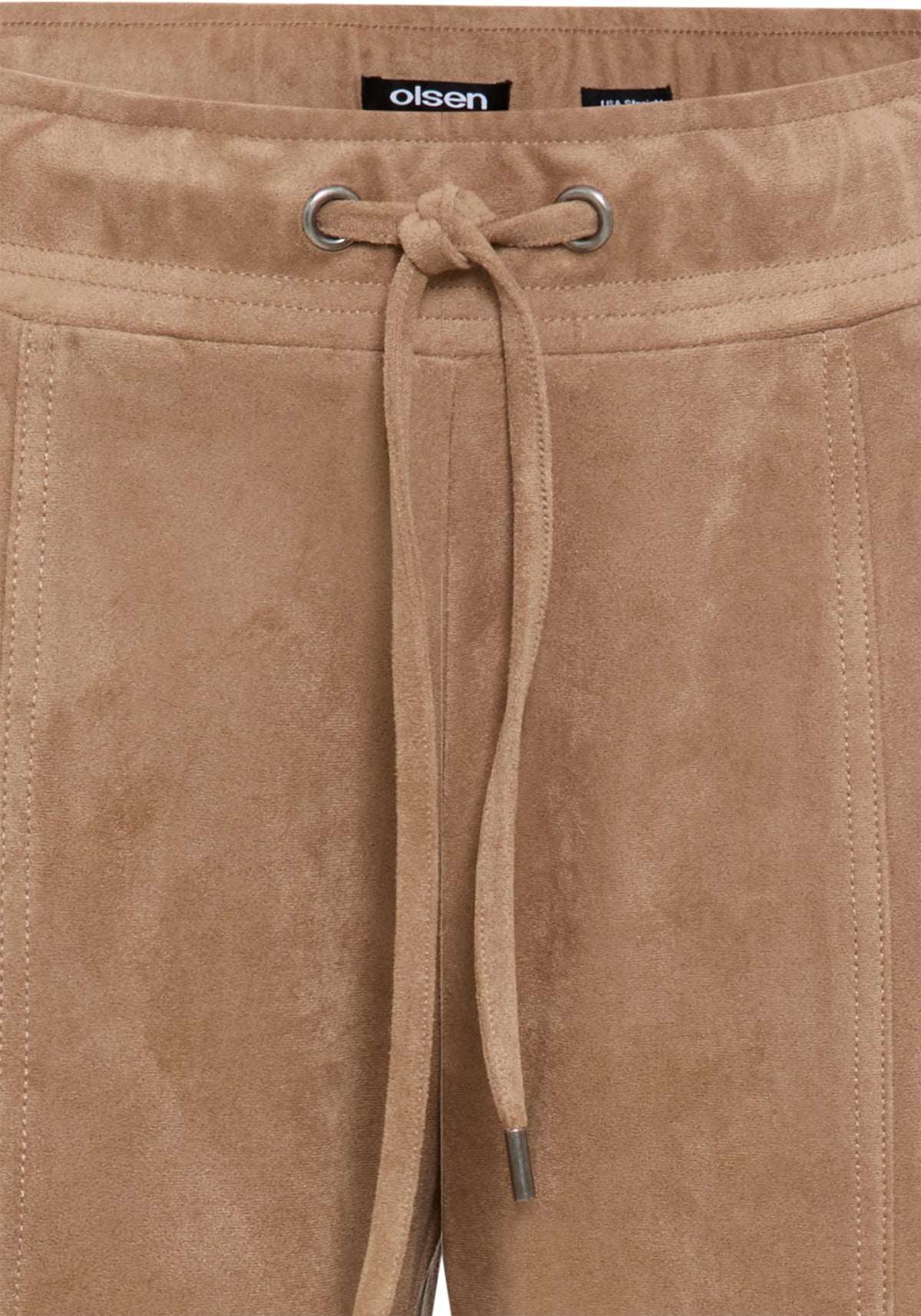 Lisa Fit Straight Leg Faux Suede Pant
