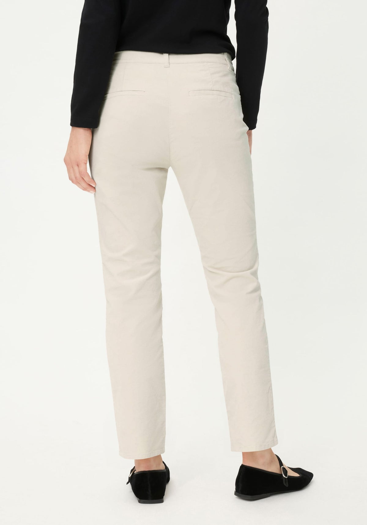 Pantalon en velours côtelé non coupé Lisa Fit