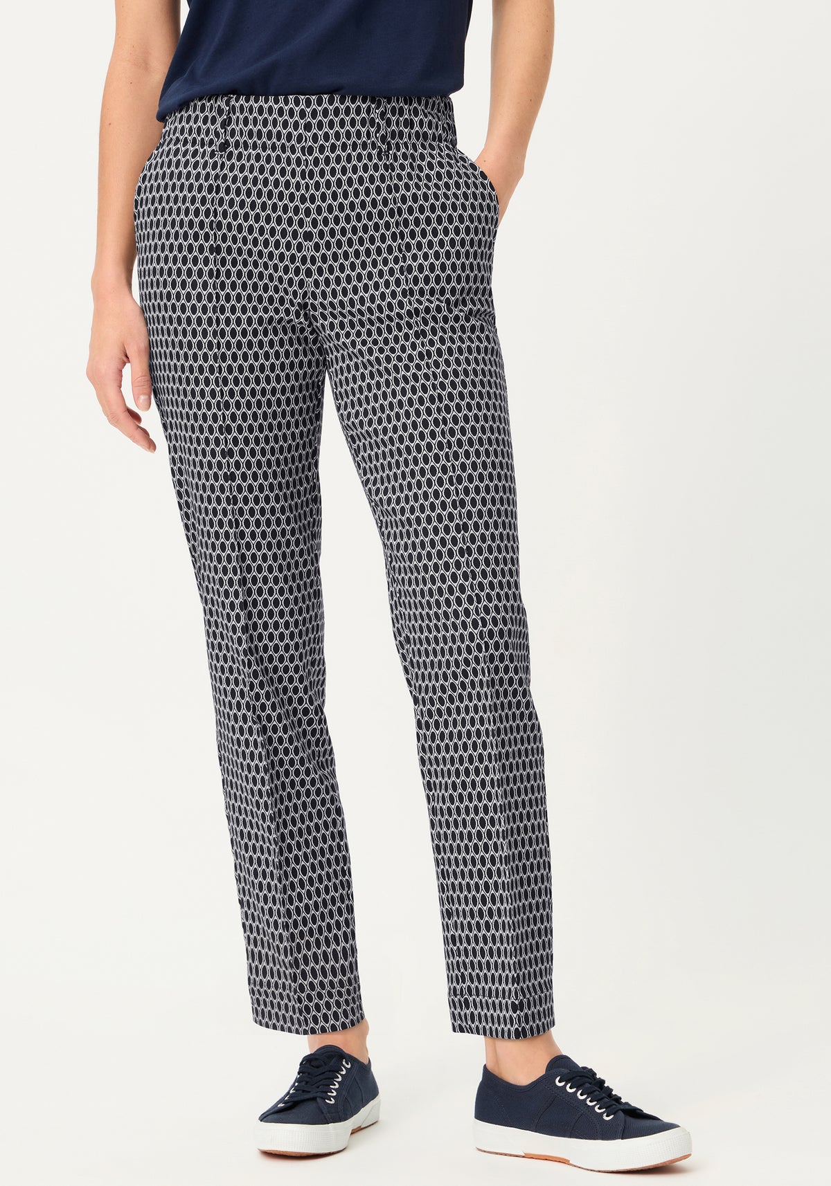 Lisa Fit Geo Pull-On Pant