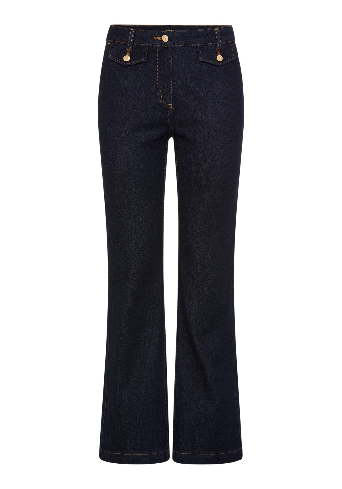 Jean bootcut en denim foncé