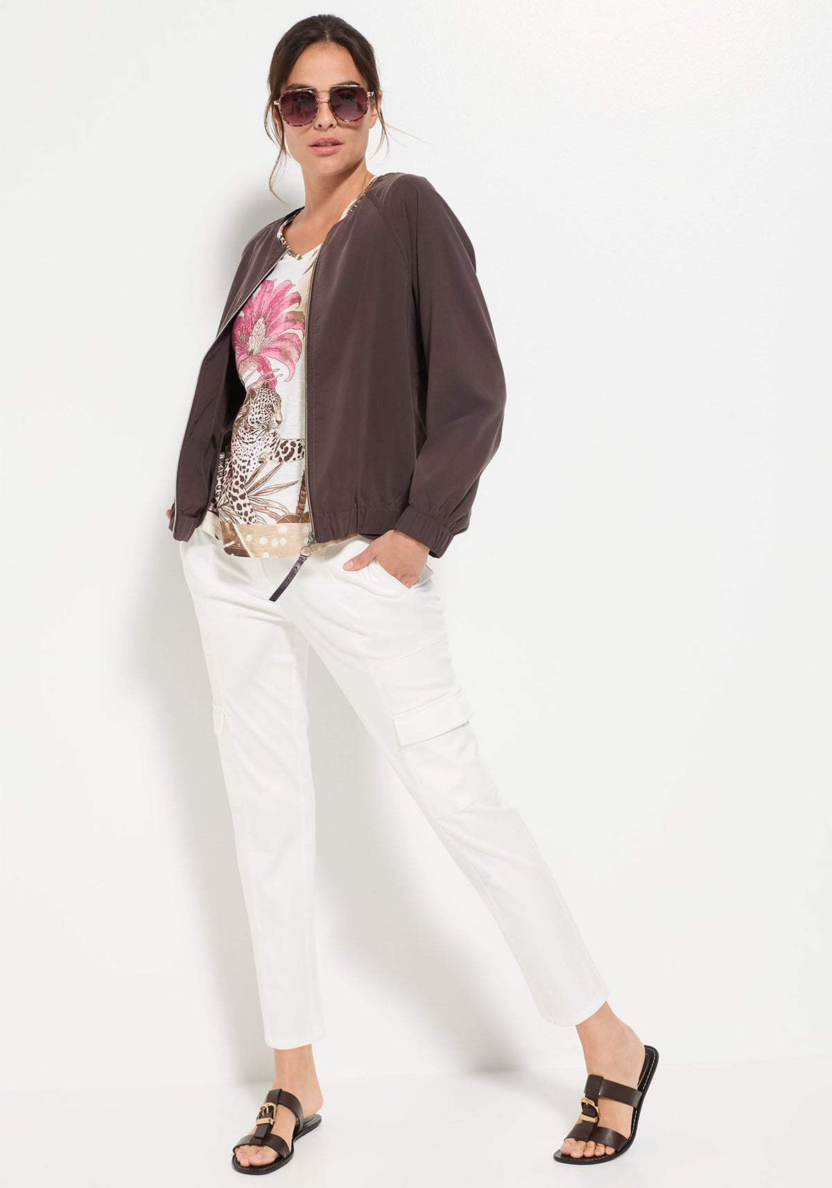 Pantalon cargo à cordon
