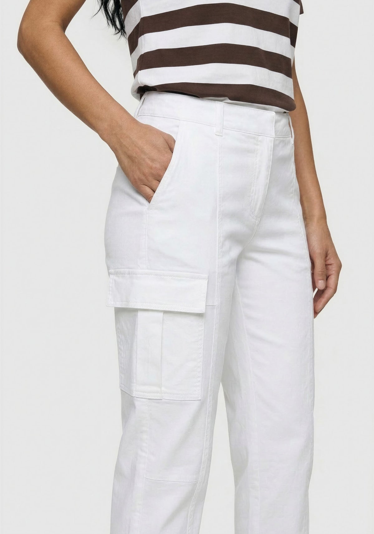 Pantalon cargo à cordon