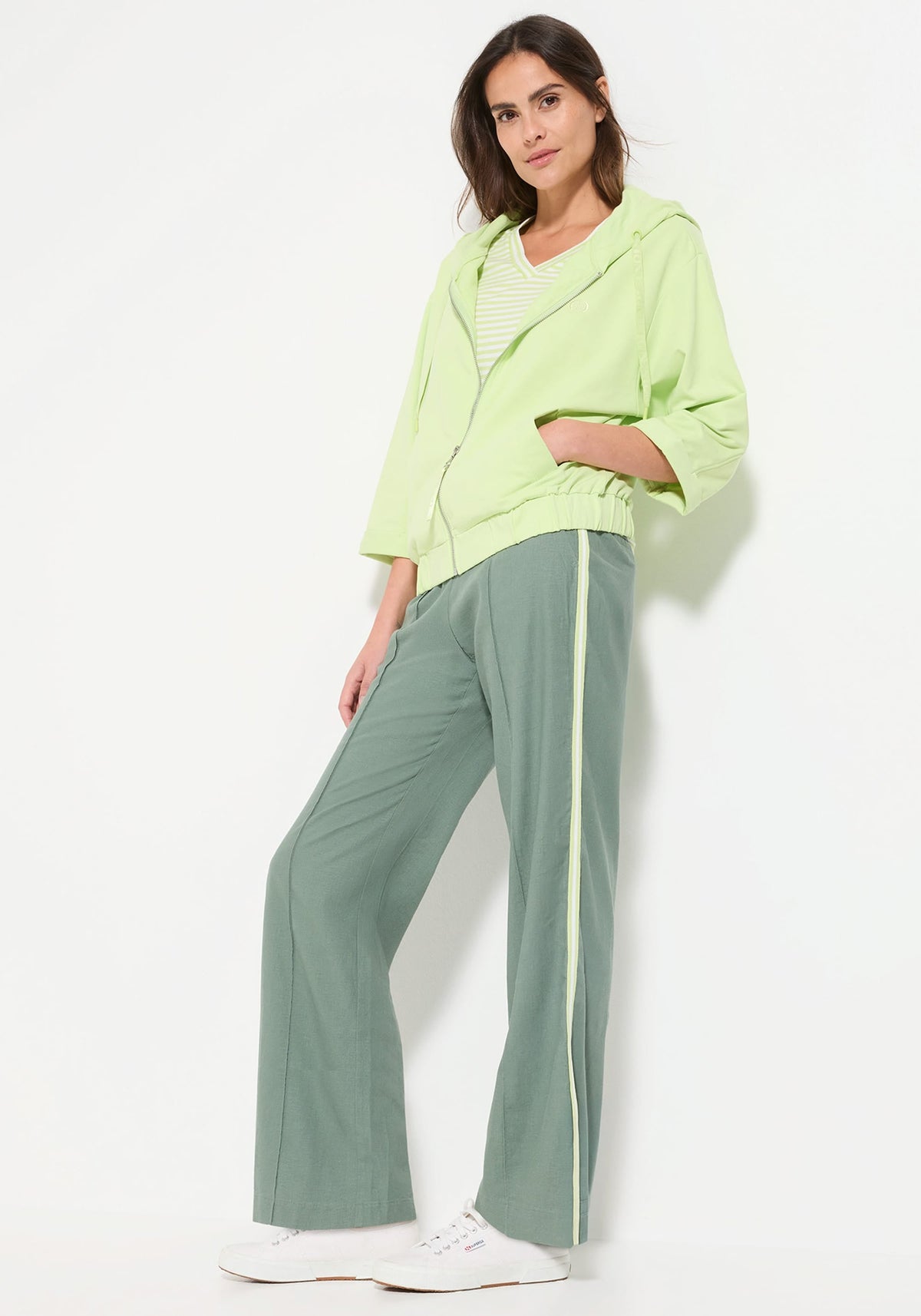 Drawstring Side Stripe Pant
