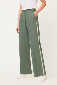 Pantalon à cordon de serrage et bandes latérales
