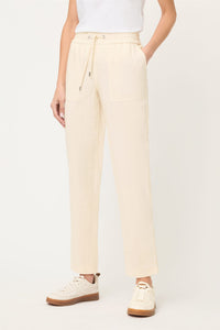 Pantalon court en mélange de lin