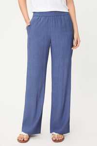 Pantalon ample en tissu froissé