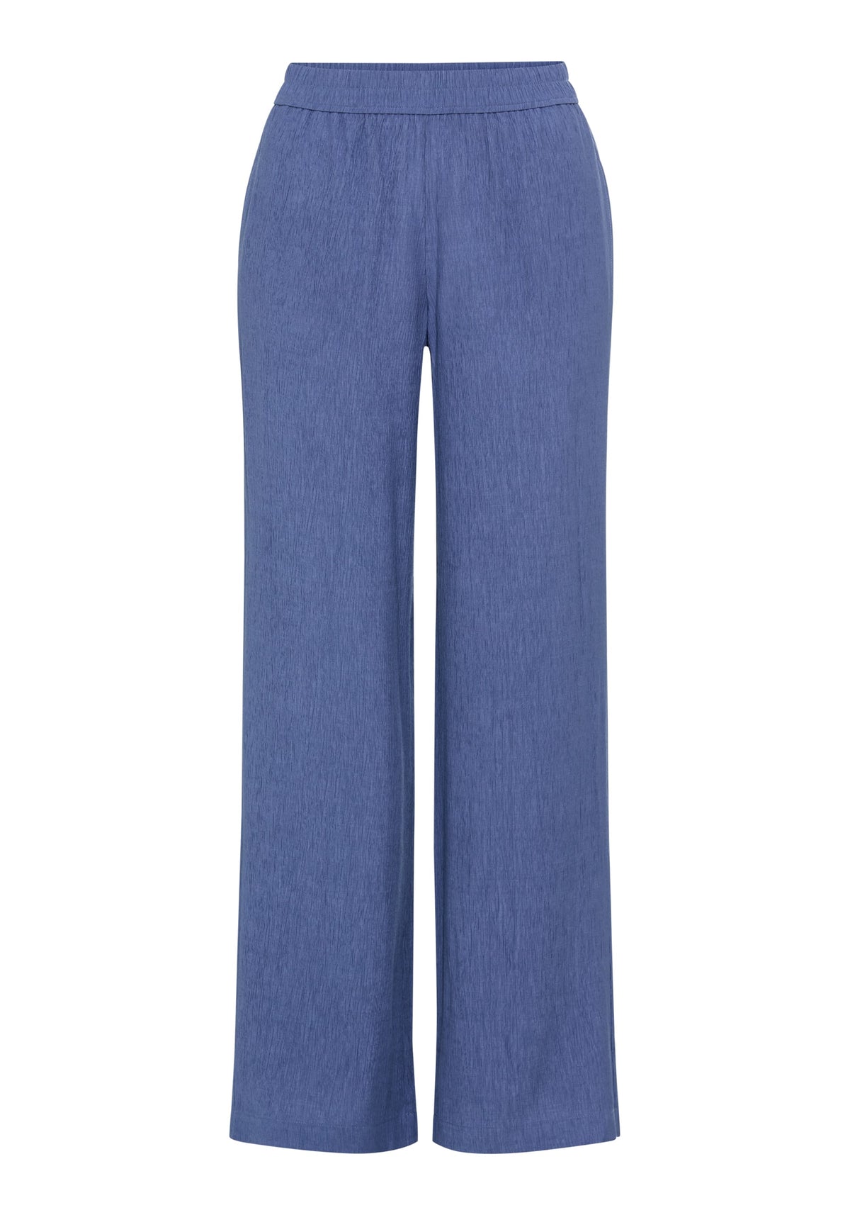 Pantalon ample en tissu froissé