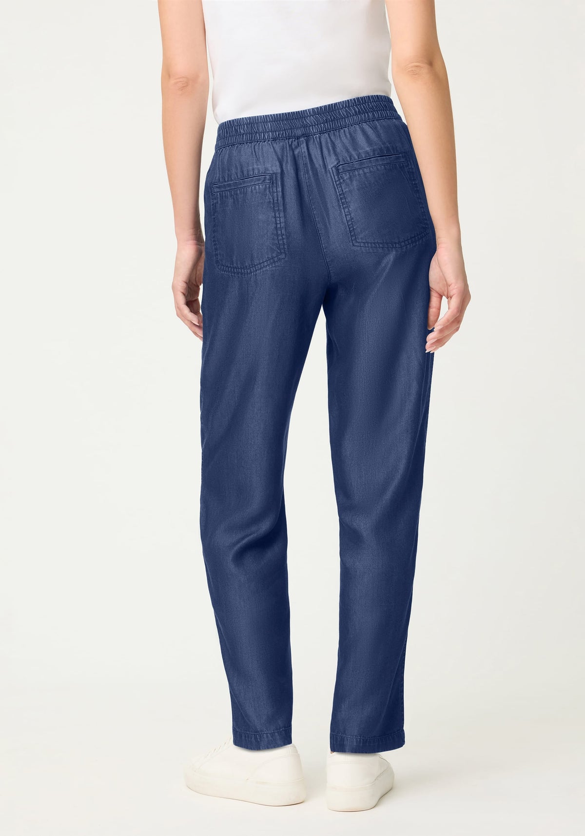 Pantalon souple effet denim