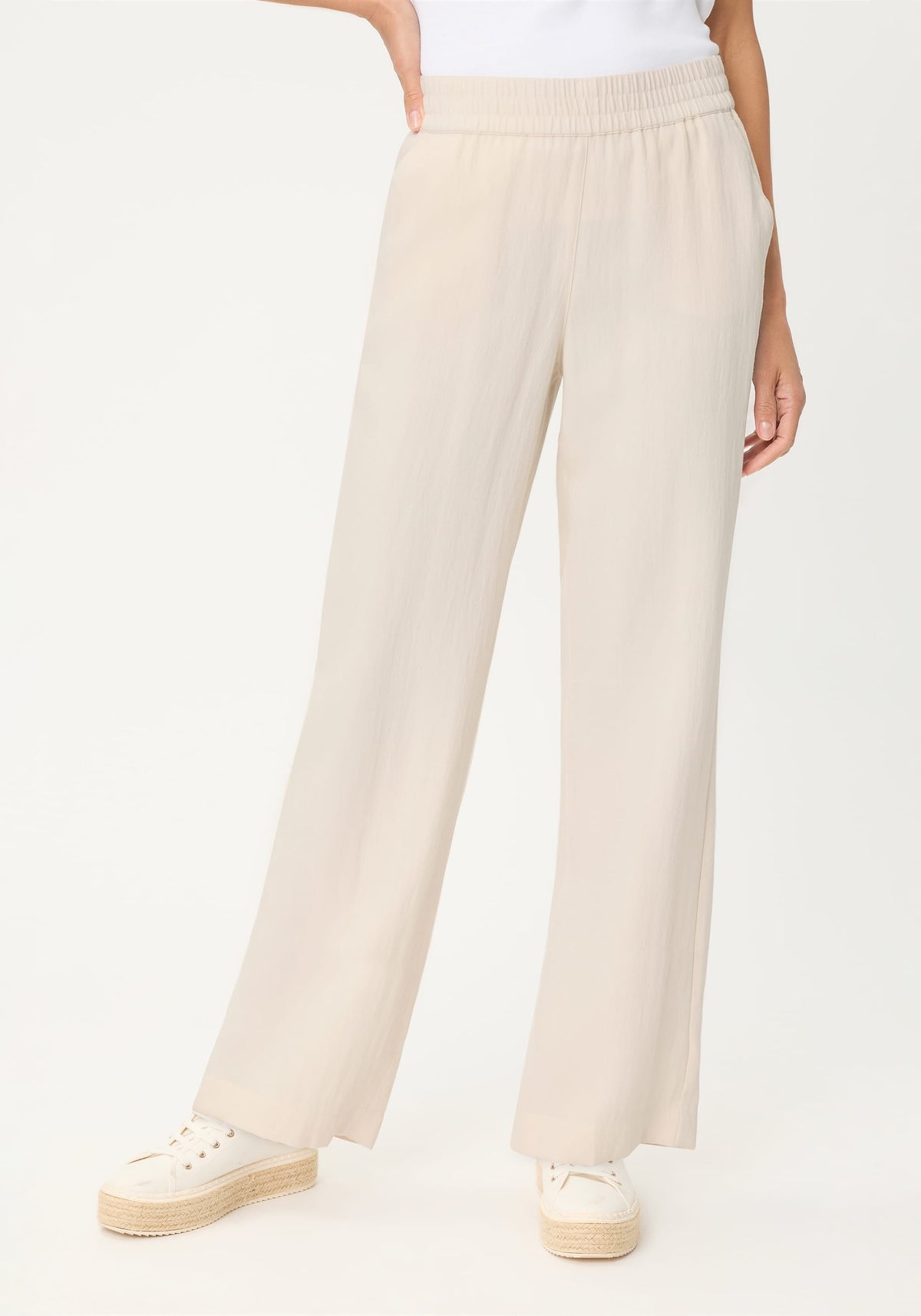 Pantalon en sergé à enfiler