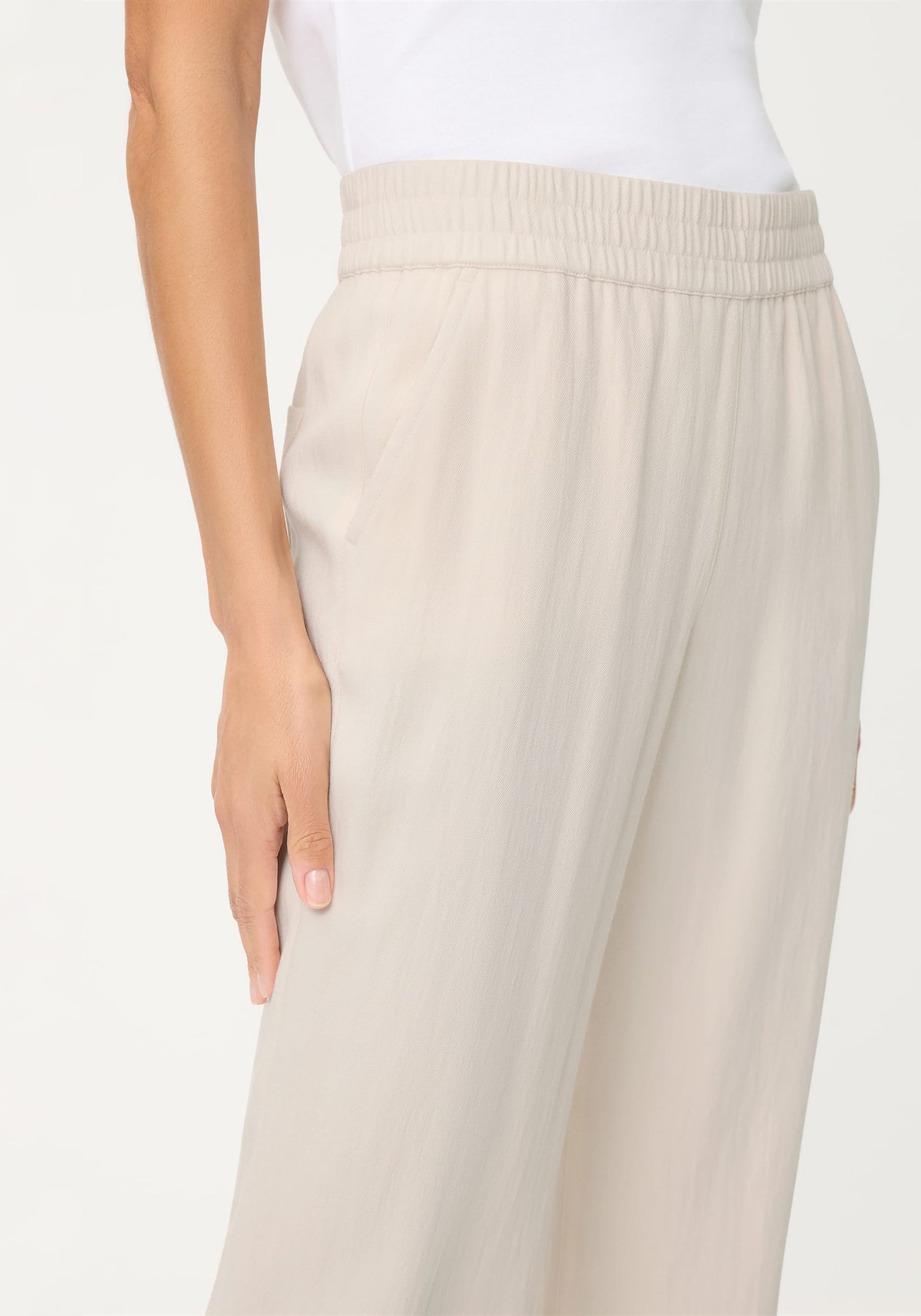 Pantalon en sergé à enfiler