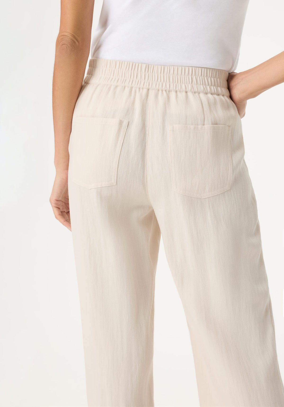 Pantalon en sergé à enfiler