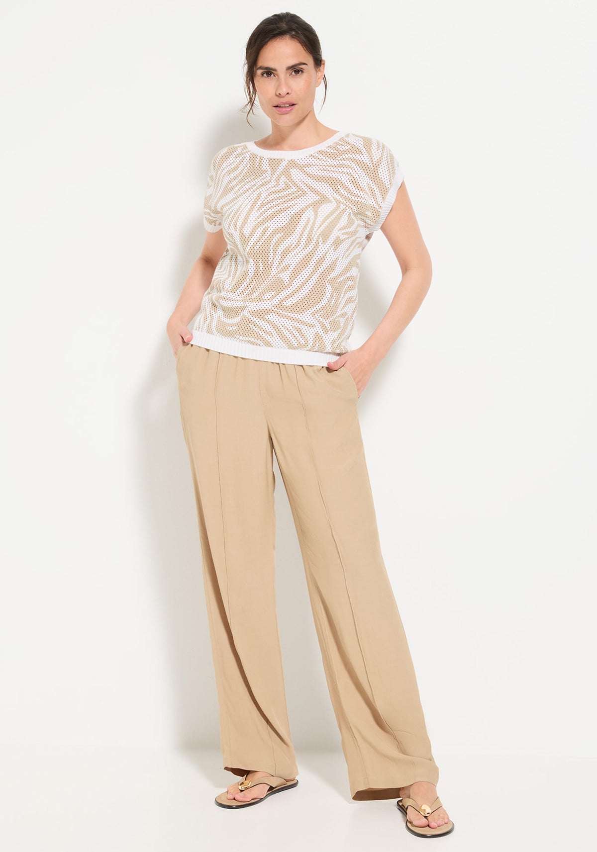 Pantalon en crêpe