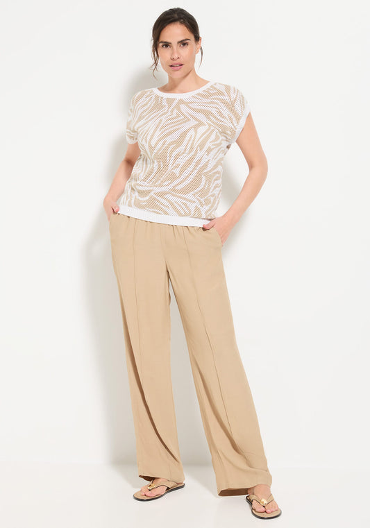Pantalon en crêpe