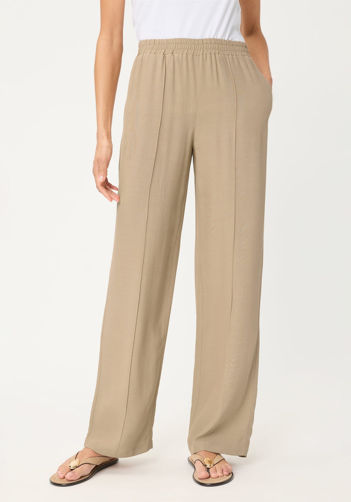 Pantalon en crêpe