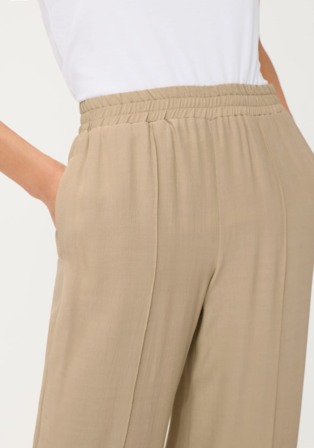 Pantalon en crêpe