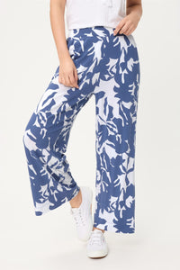 Pantalon court en jersey à motif floral