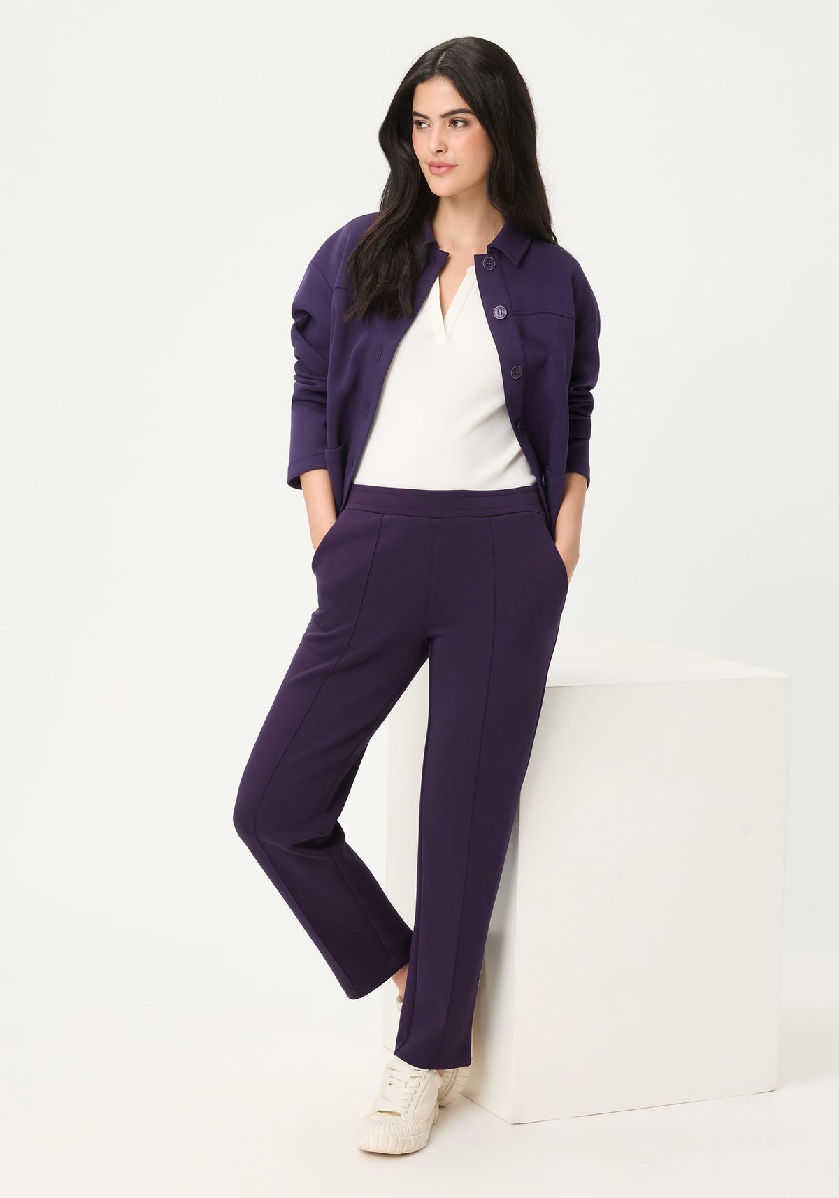 Scuba Knit Pull-On Pant