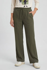 Pantalon en sergé à cordon de serrage à la taille