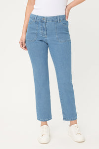 Jean en denim court