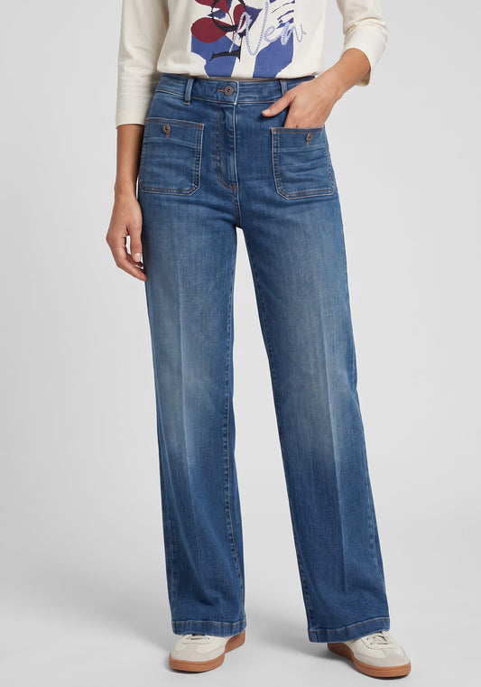 Jeans à jambes larges