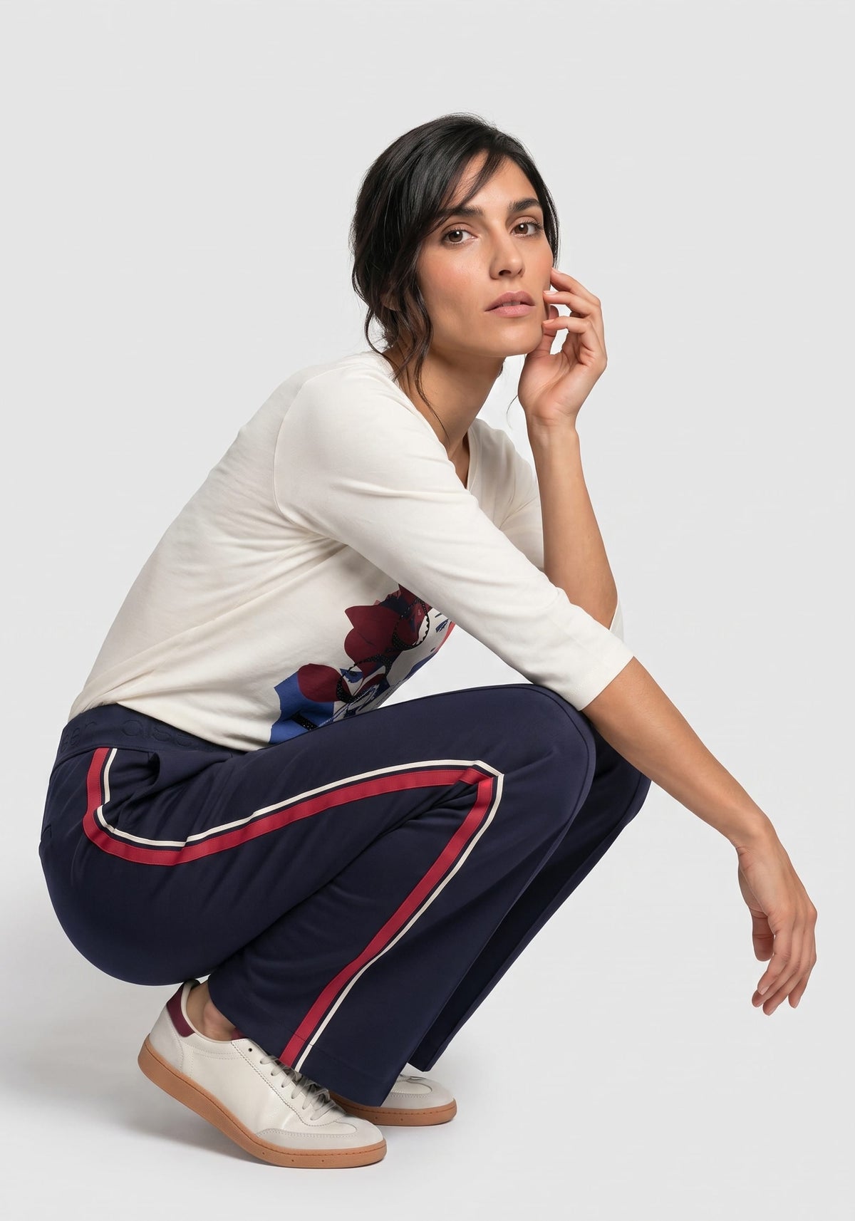 Side Stripe Jersey Knit Pant