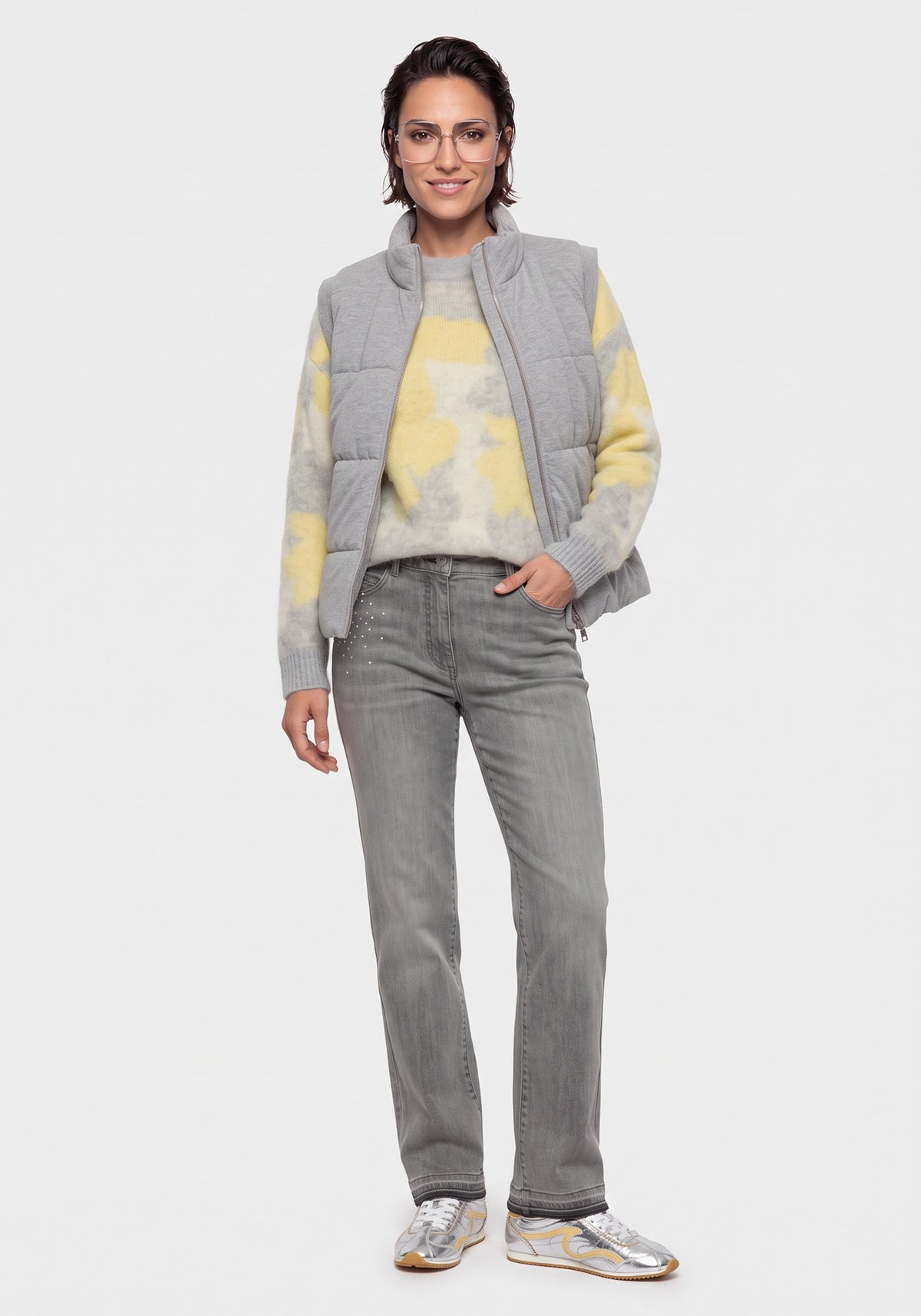 Grey Wash Jean