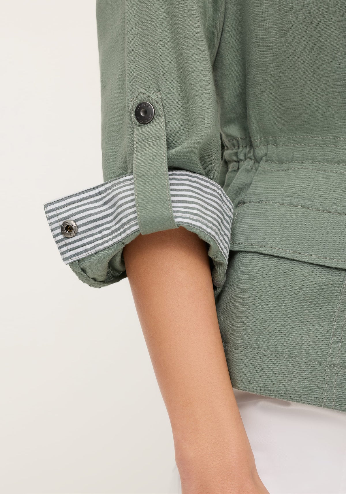 Linen Blend Safari Jacket