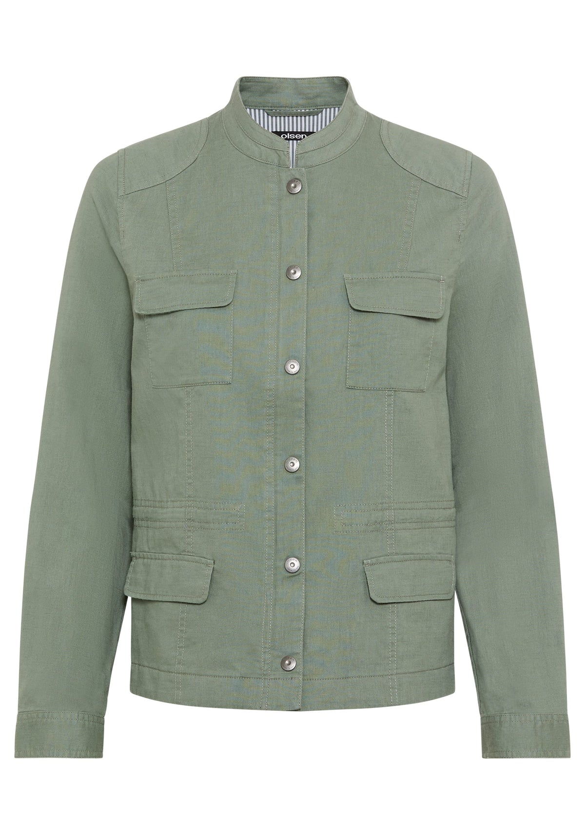 Linen Blend Safari Jacket