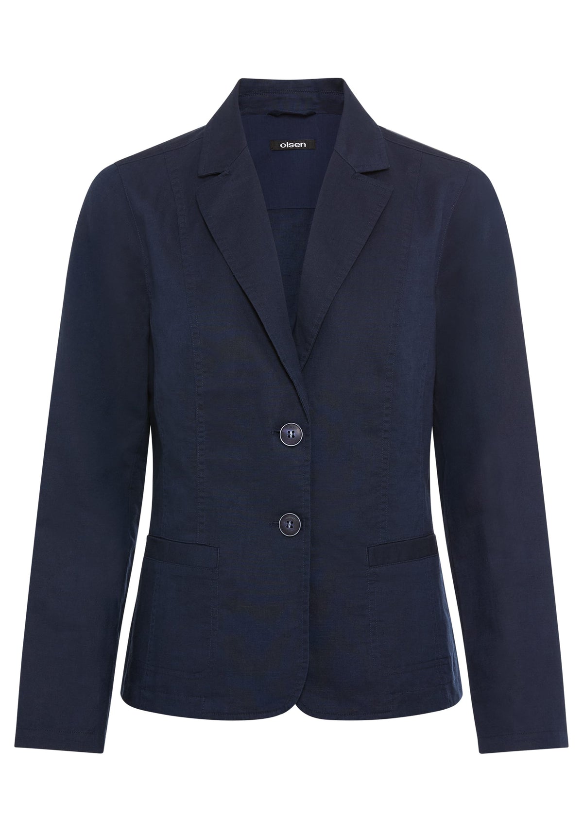 Blazer en lin et coton