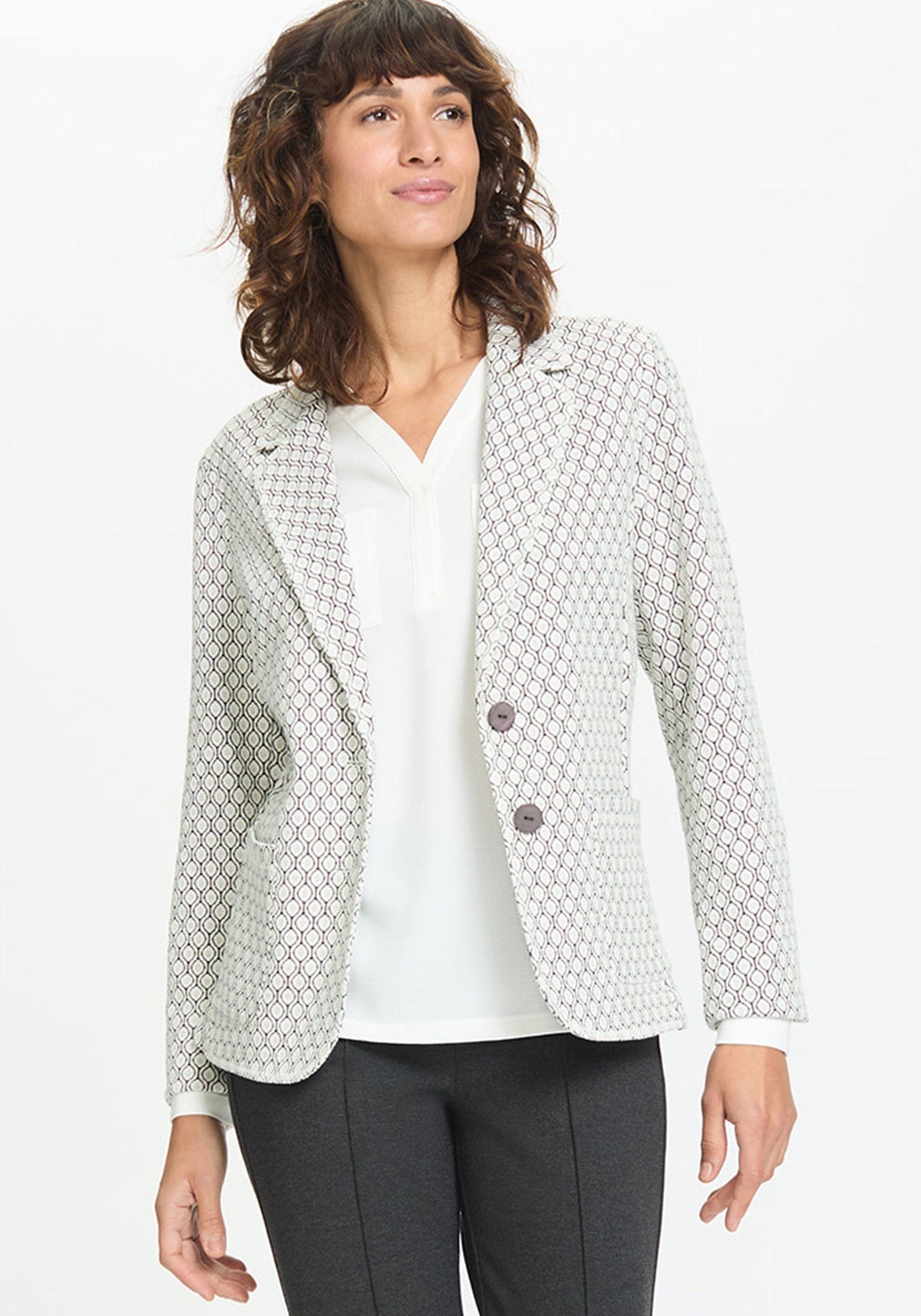 Ornamental Stretch Blazer