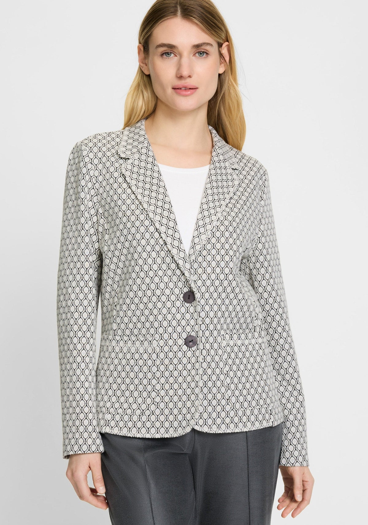 Ornamental Stretch Blazer