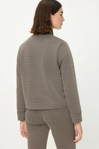 Mona Fit Bootcut Pull-On Check Pant