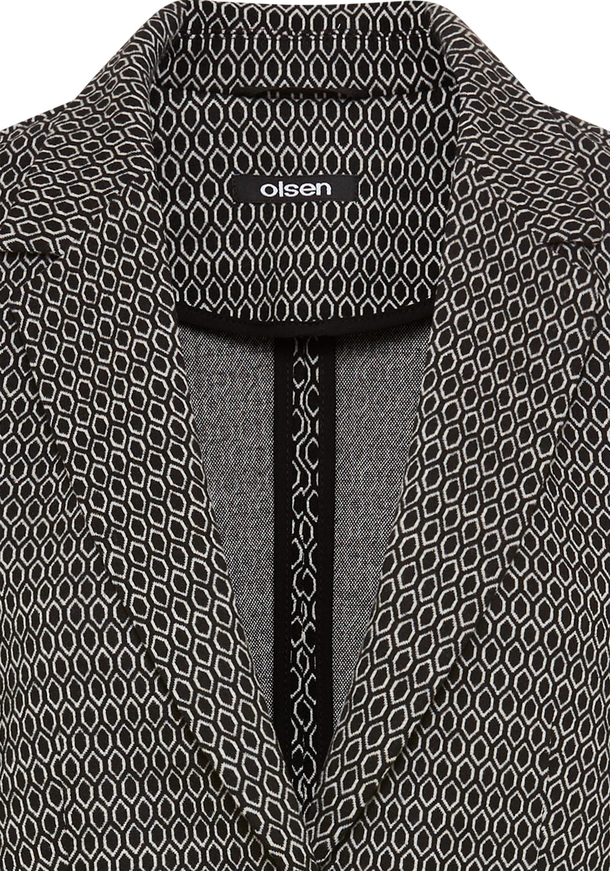 Blazer en tricot géométrique