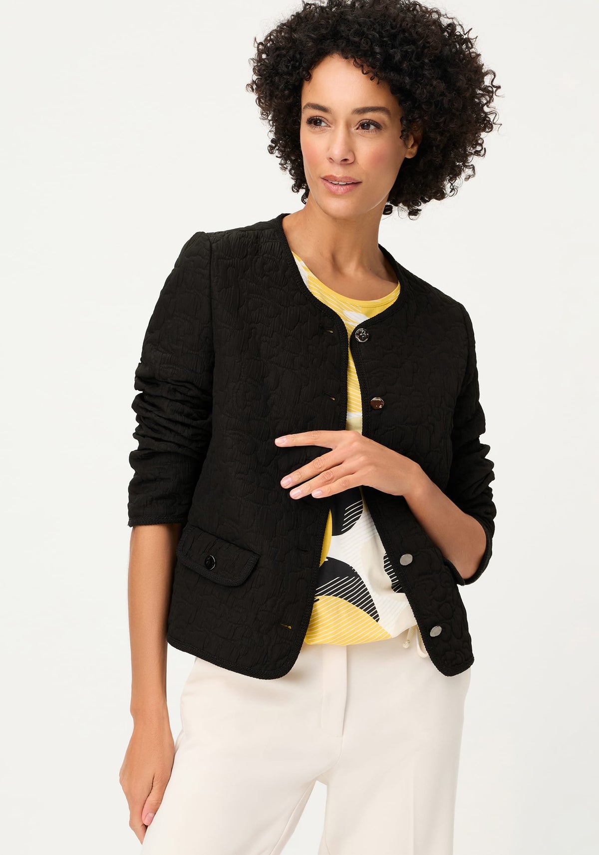 Veste matelassée sans col