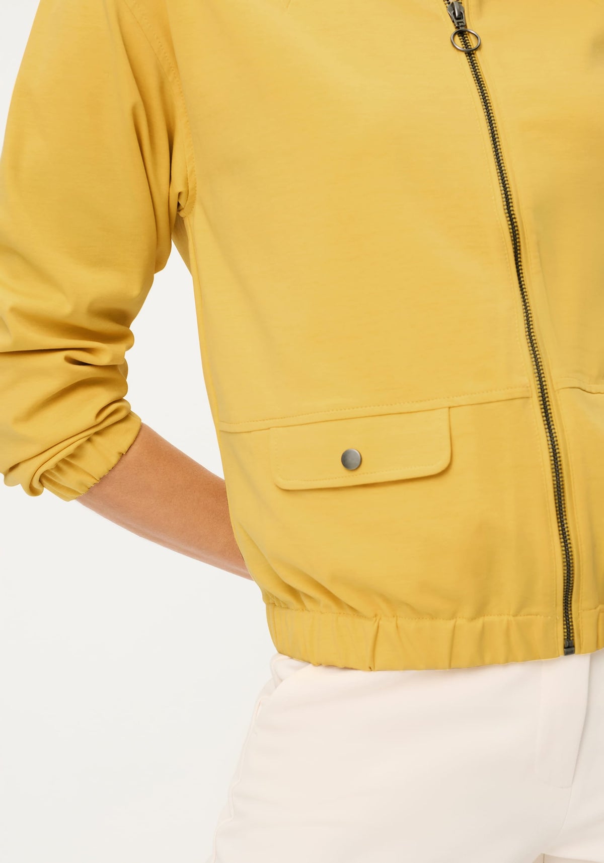 Veste zippée sans col