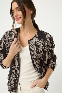 Embroidered Indoor Jacket