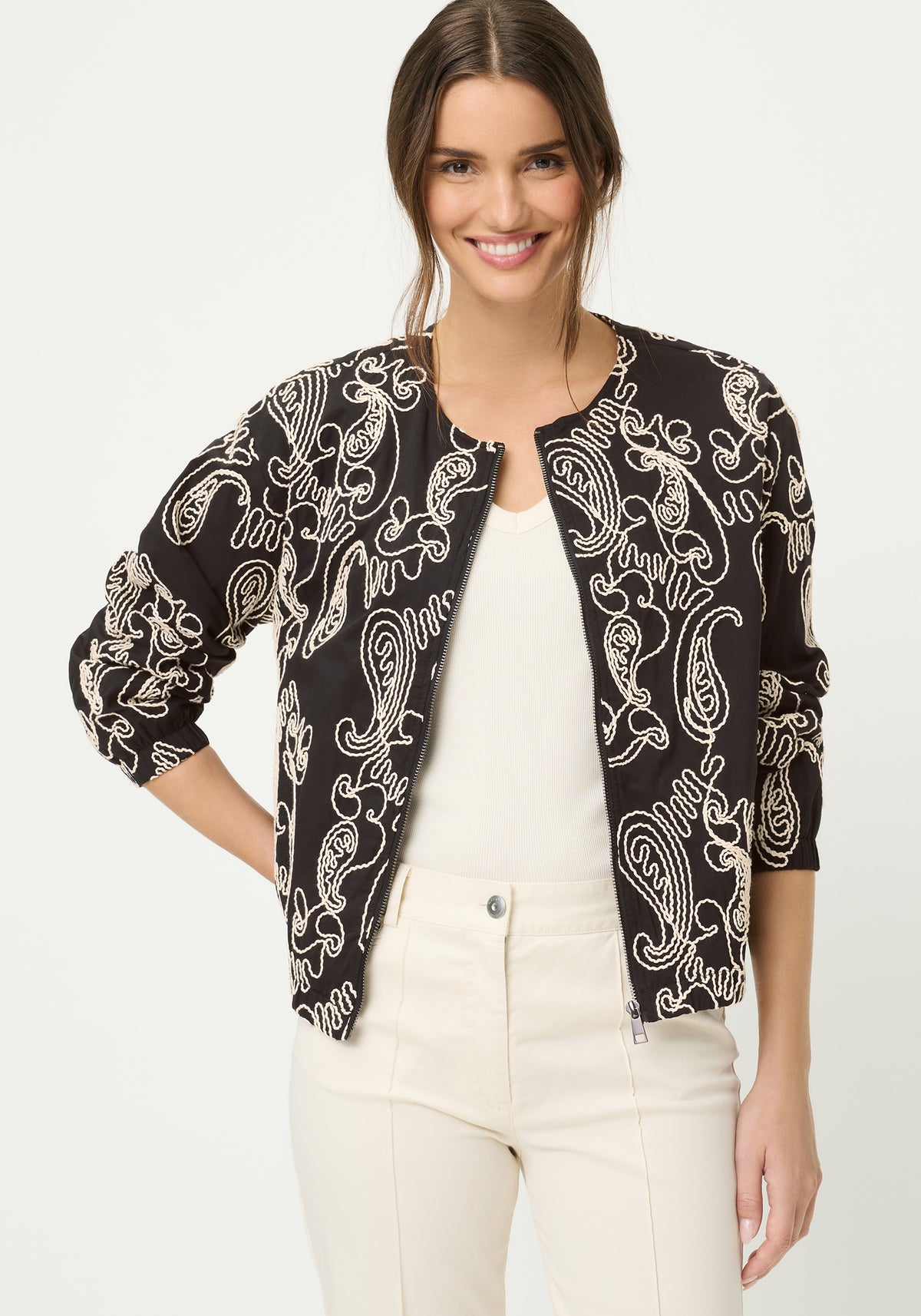 Embroidered Indoor Jacket