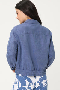 Veste en lin et coton
