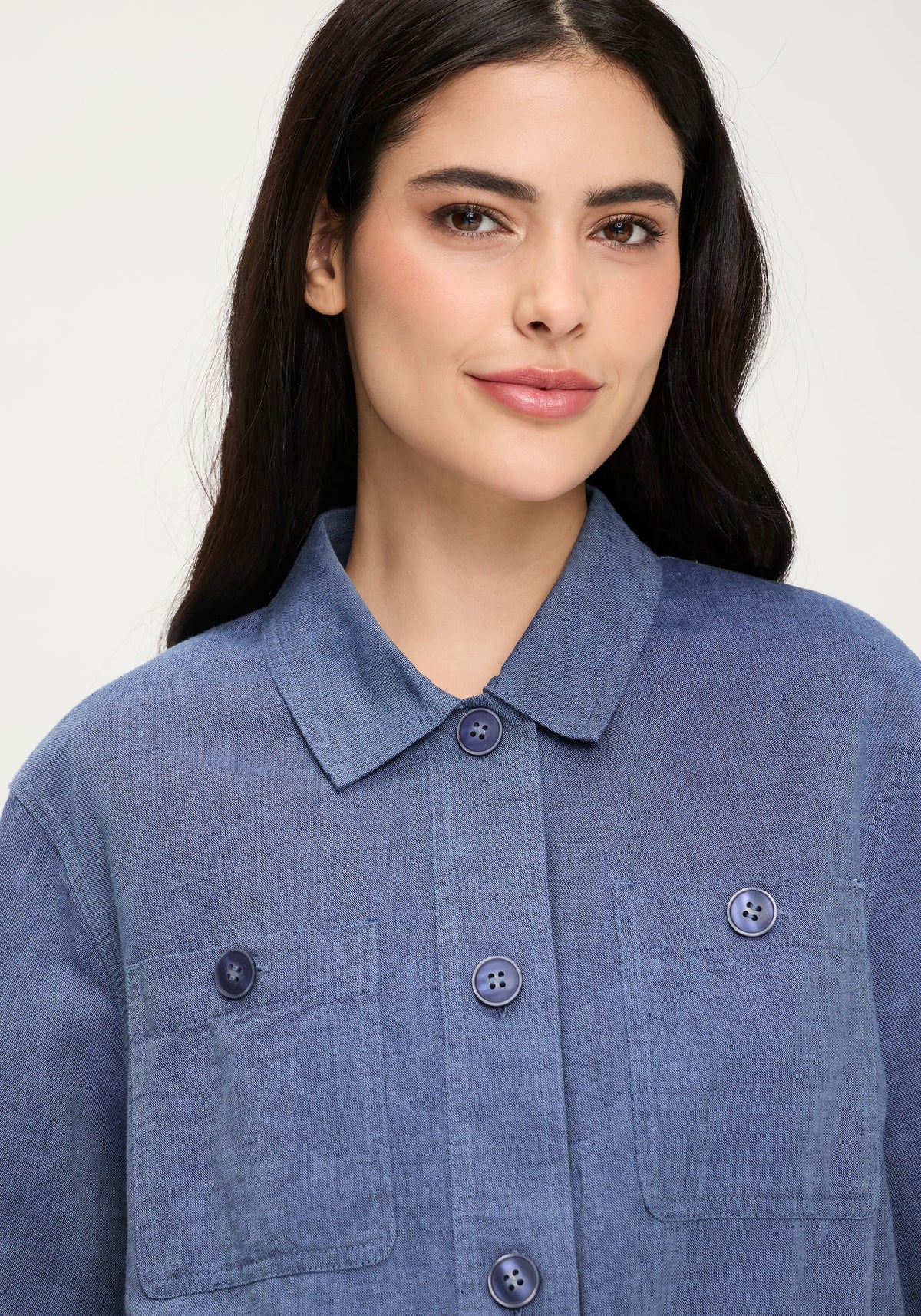 Veste en lin et coton