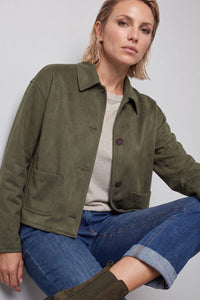 Veste en faux daim