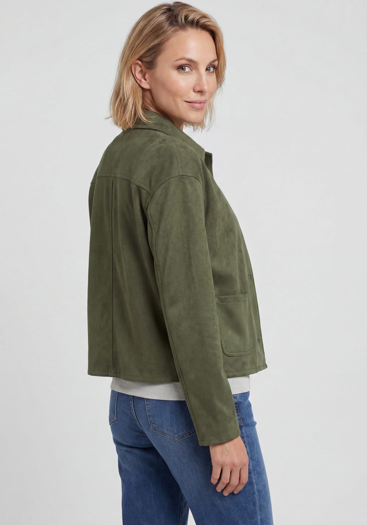 Faux Suede Jacket