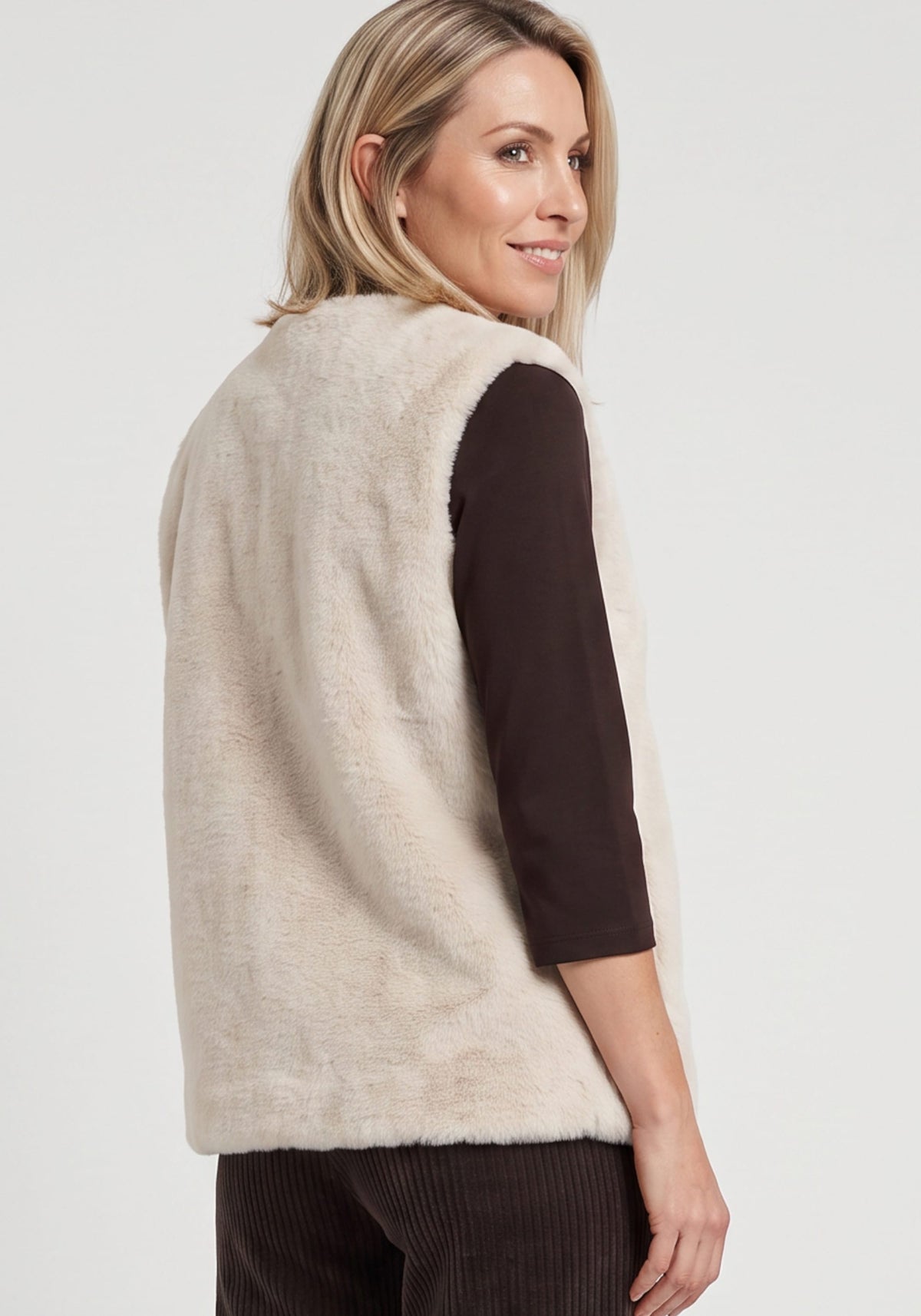 Faux Fur Zip Vest