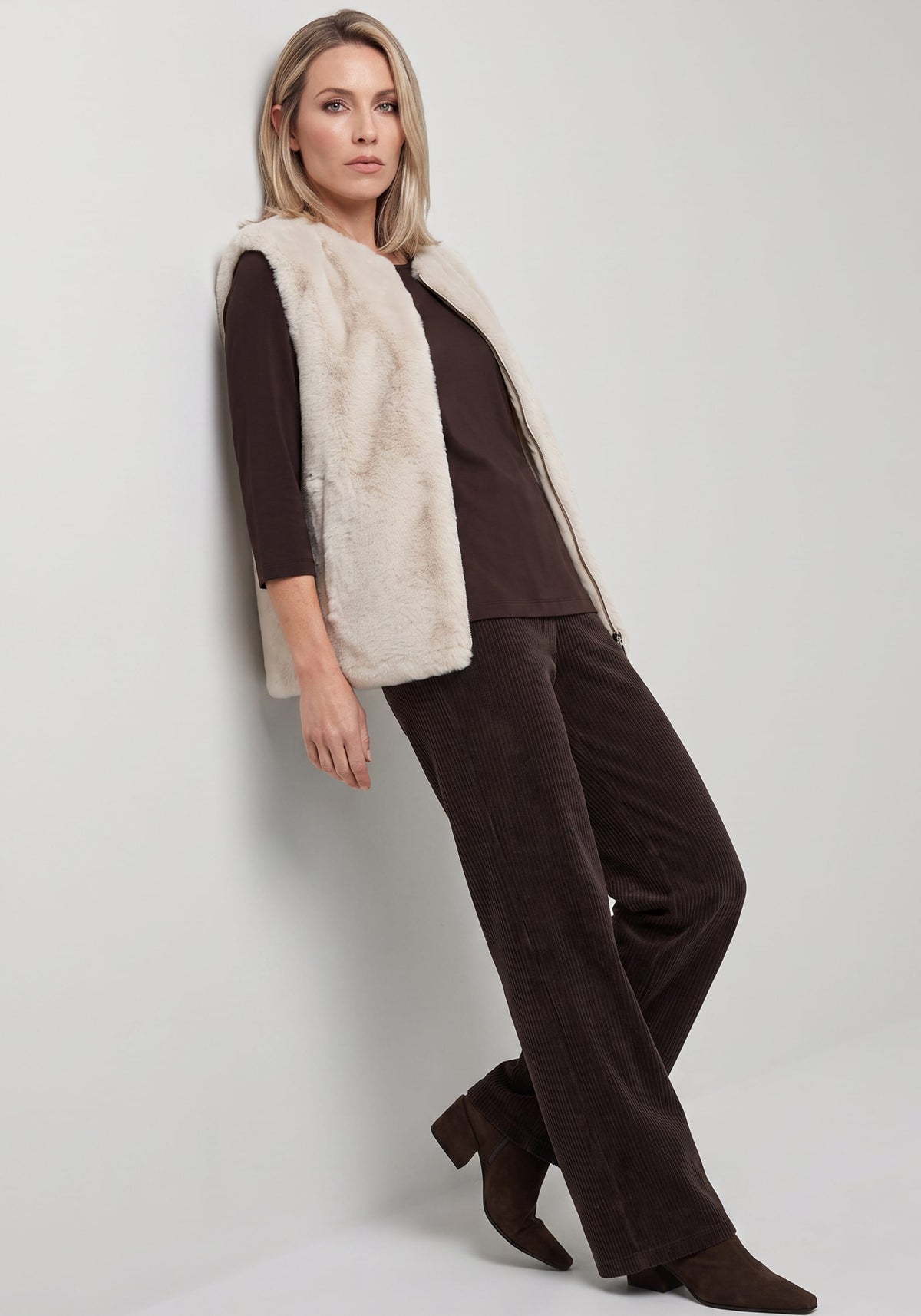 Faux Fur Zip Vest