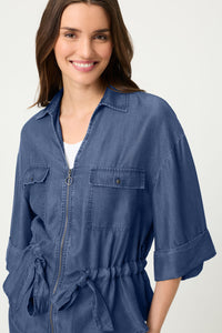 Soft Denim-Look Jacket