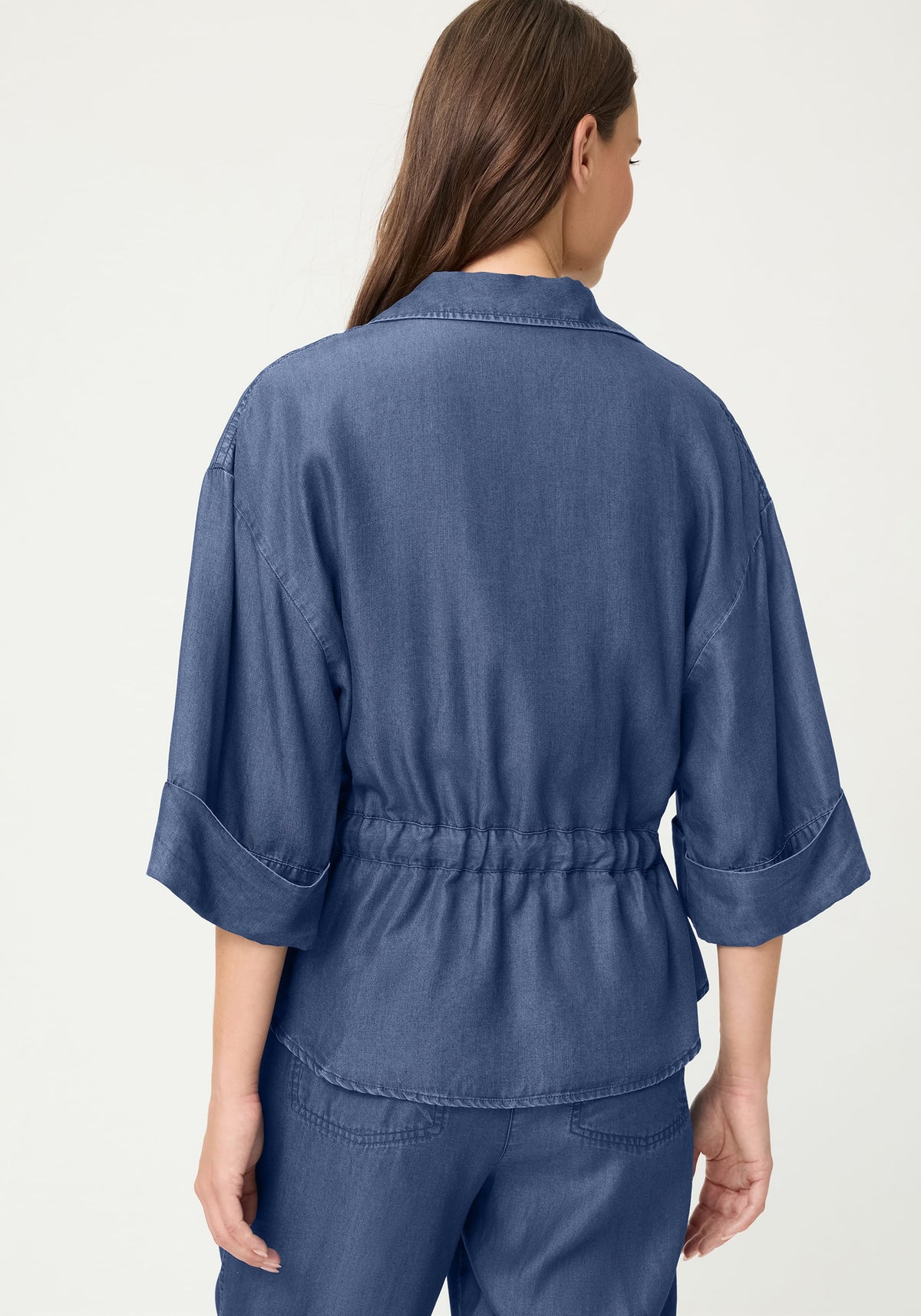 Veste souple effet denim