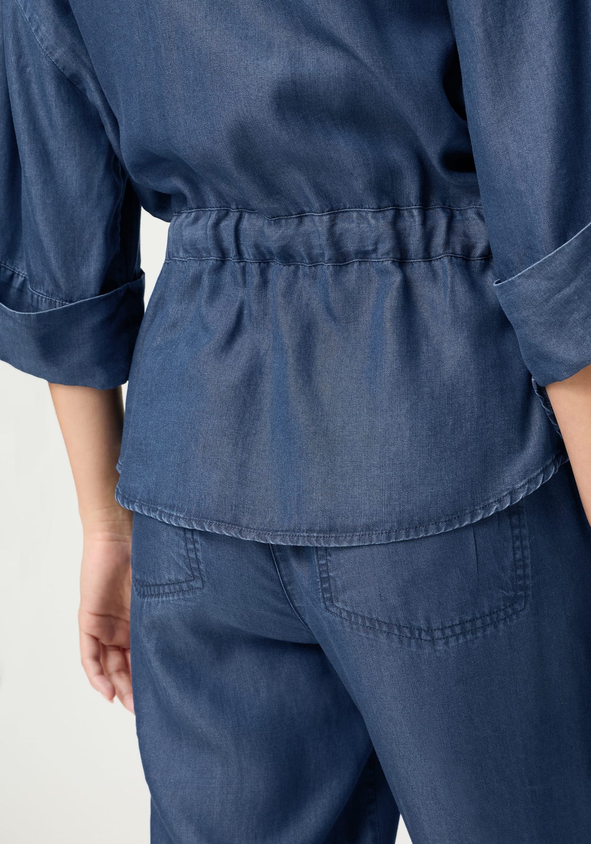 Veste souple effet denim